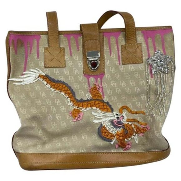 Dooney & Bourke Handbags - DOONEY & BOURKE Shoulder Tote Bag Customized Tan